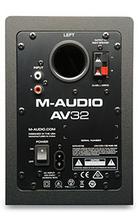 M-Audio AV32 Headstock