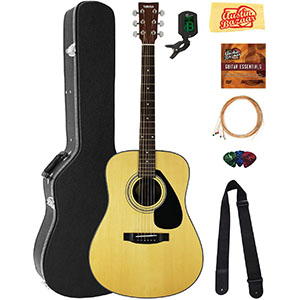 Beginner Acoustic Guitar Bundle Full size Spruce Top Cutaway Acoustic Guitar bag black skull 42.9x16.9x4.7 in 