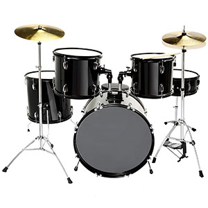 LAGRIMA 5 Piece Full Size Drum Set